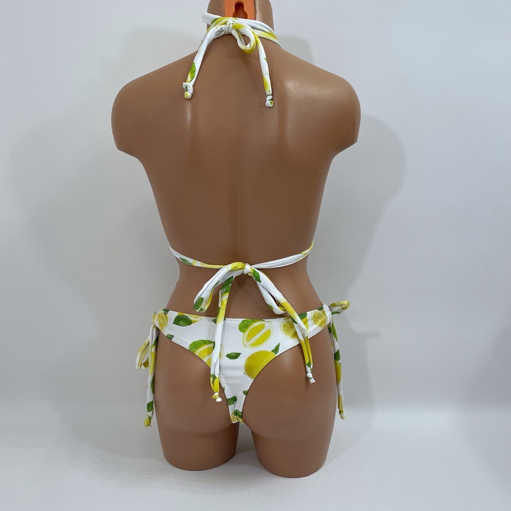 Lemon white thong string bikini - Picture 5 of 8